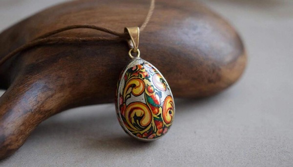 Мастер-класс «Кулон Пасхальное яйцо»
