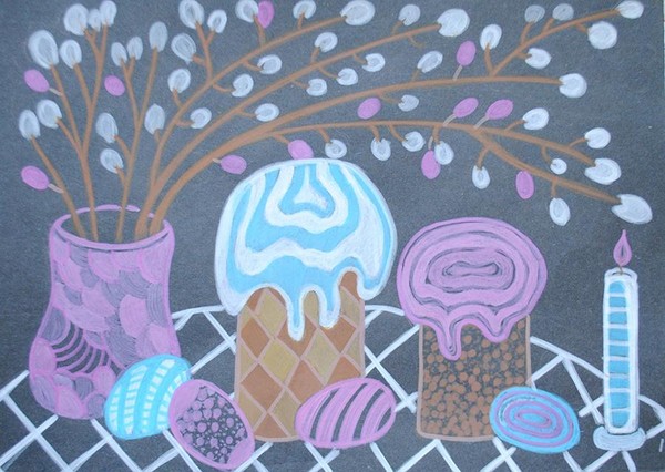 Школьная выставка «Пасхальный свет»