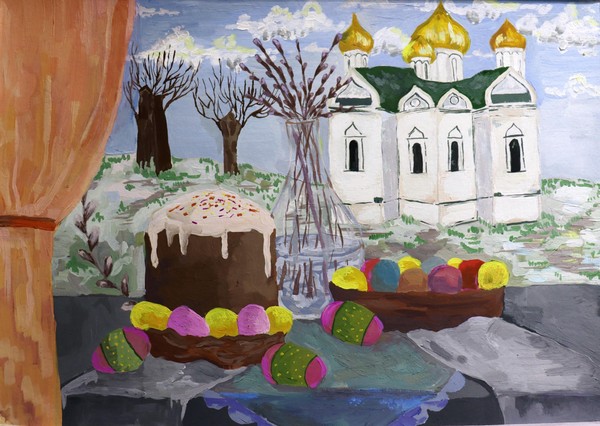 Выставка детских рисунков «Светлый праздник Пасхи»