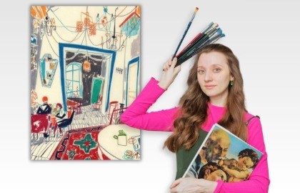 Мастер-класс по графике Агаты Полуянчик