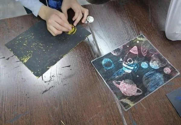 Мастер-класс по живописи «Бескрайний космос»