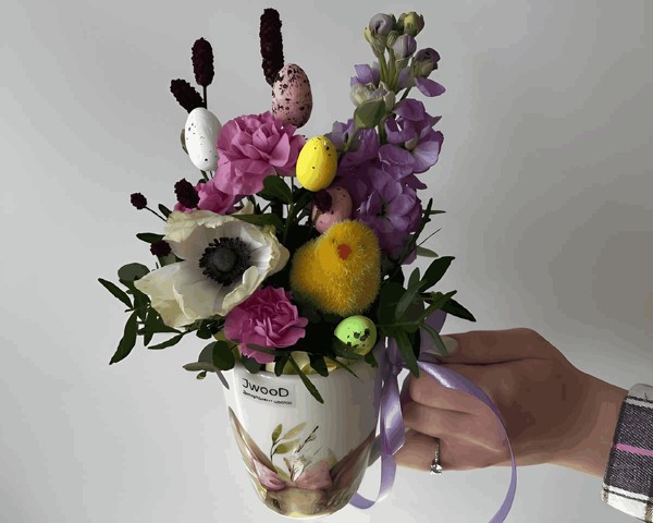 Мастер-класс «Цветочная композиция к Пасхе»