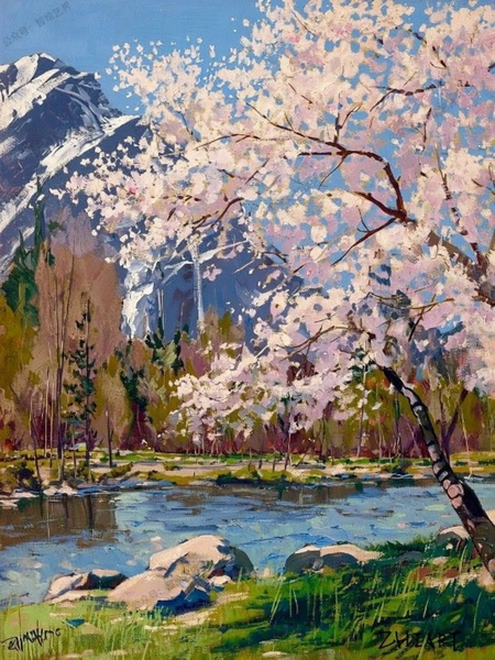 11.04 в 16.00 Мастер-класс по живописи "Весна", масло/акрил.