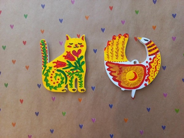 Мастер-класс «Роспись фигурок в стиле народного орнамента»