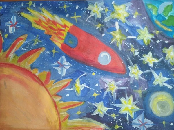 «День космонавтики». Конкурс рисунков