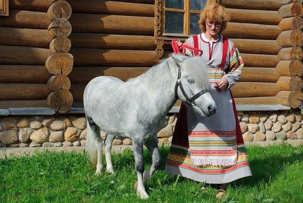 Катание верхом на пони на Конюшенном дворе в выходные дни