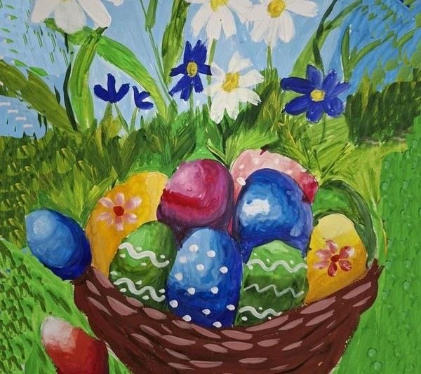 Выставка детского рисунка «Святая пасха»