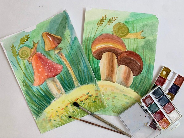 Мастер-класс по изобразительному искусству «Этюд акварелью»