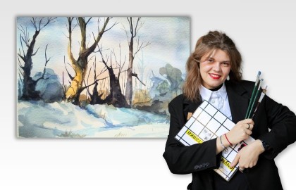 Мастер-класс по акварели Александры Салагаевой