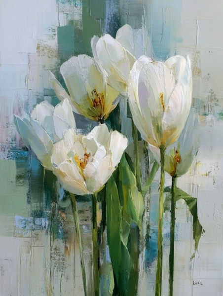 14.04 в 18.30 Мастер-класс "Тюльпаны", масло/акрил или свободная тема.