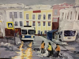 Выставка работ художественного отделения