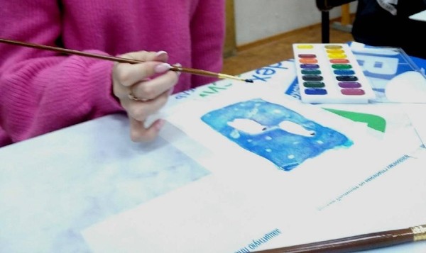 Мастер-класс «Акварель и соль»