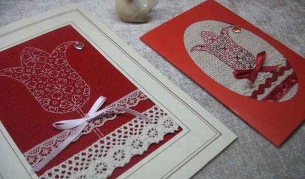 Мастер-класс «Праздничная открытка в народном стиле»