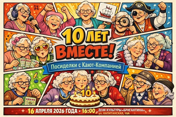 Посиделки с кают-компанией «10 лет вместе»