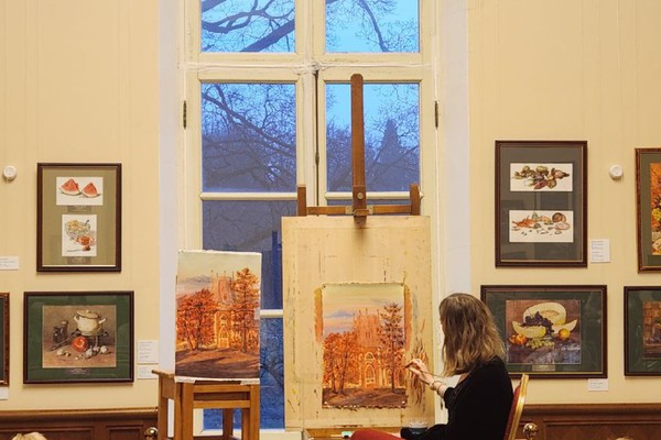 Пробный урок по акварельной живописи