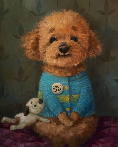 17.04 в 18.30 Мастер-класс "Портрет питомца", живопись маслом/акрилом.