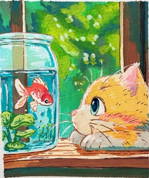 18.04 в 10.00 Мастер-класс для детей "Золотая рыбка", маркеры.