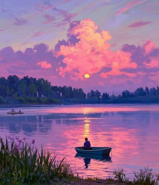 18.04 в 16.00 Мастер-класс "На закате", масло/акрил или свободная тема.