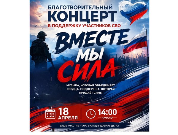 Благотворительный концерт «Вместе мы сила»