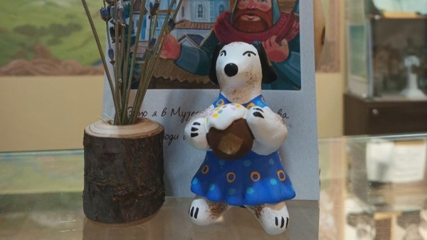 Роспись дымковской пасхальной композиции