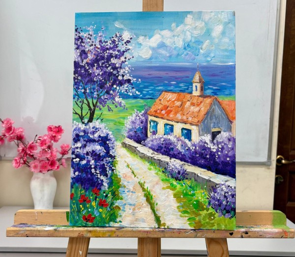 Мастер-класс по живописи «Цветущая весна»