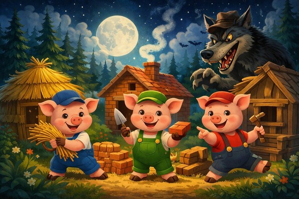 Три поросёнка