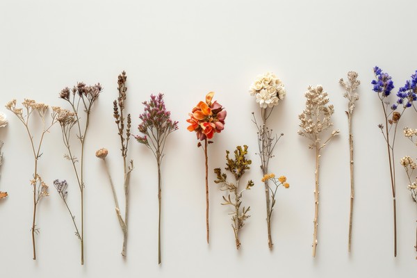 Гербарий в технике Тиффани