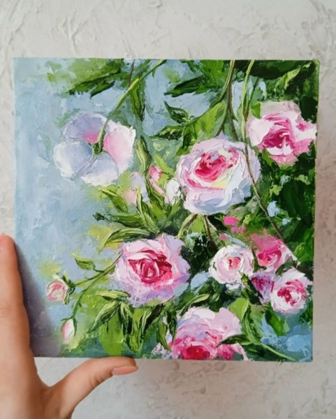 2.04 в 18.30 Мастер-класс "Розы", живопись маслом.