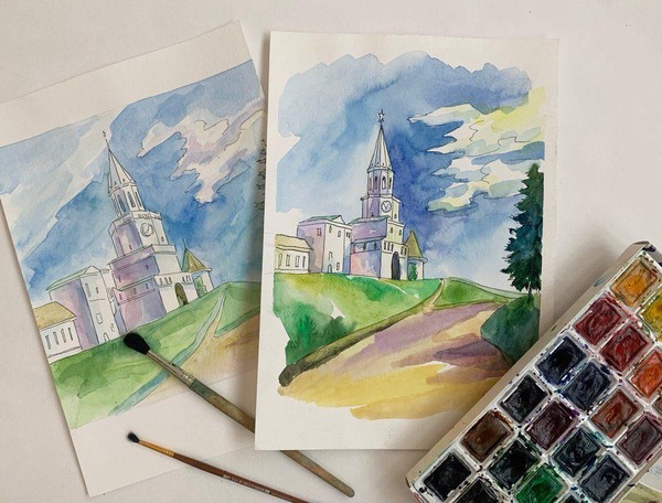 Мастер-класс по изобразительному искусству «Казанский Кремль. Акварельные зарисовки»