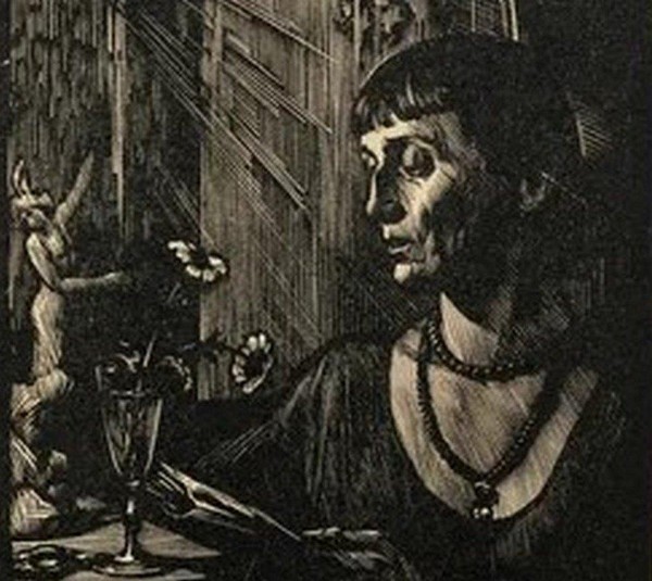 История экспоната «Гравюра Н.И. Калиты «А. Ахматова»