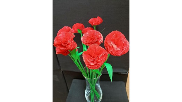 «Цветок памяти «Гвоздика»». Мастер-класс по декоративно-прикладному творчеству