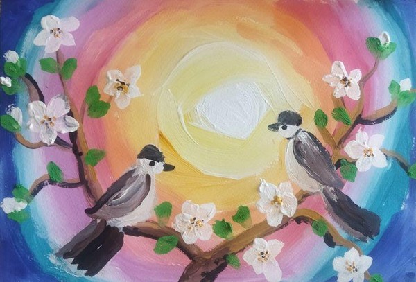 «Пришла весна»–Мастер-класс по живописи