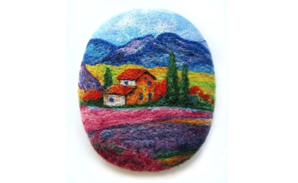 Мастер-класс «Брошь из шерсти в стиле художников-импрессионистов»