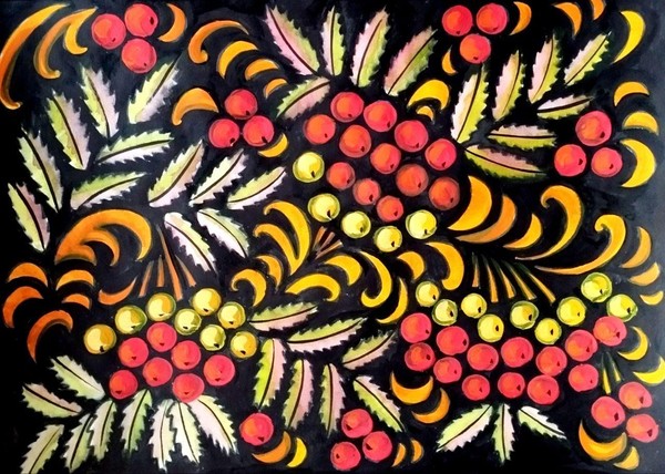 Мастер-класс «Хохломские узоры – золотая россыпь народного промысла»