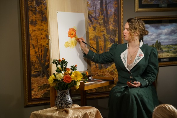 Цветы в технике многослойной акварельной живописи