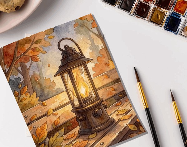 Мастер-класс «Фонарь акварелью»