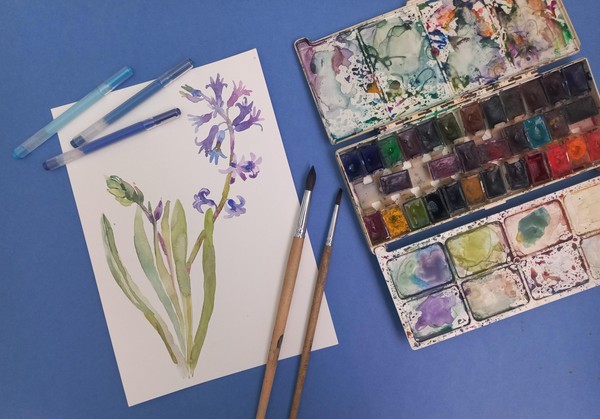 Мастер-класс «Первоцветы акварелью»