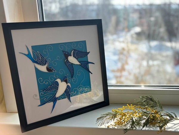 Мастер-класс «Живопись по стеклу с весенним мотивом»