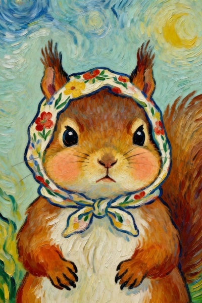 25.04 в 14.00 Мастер-класс "Белочка", акрил.