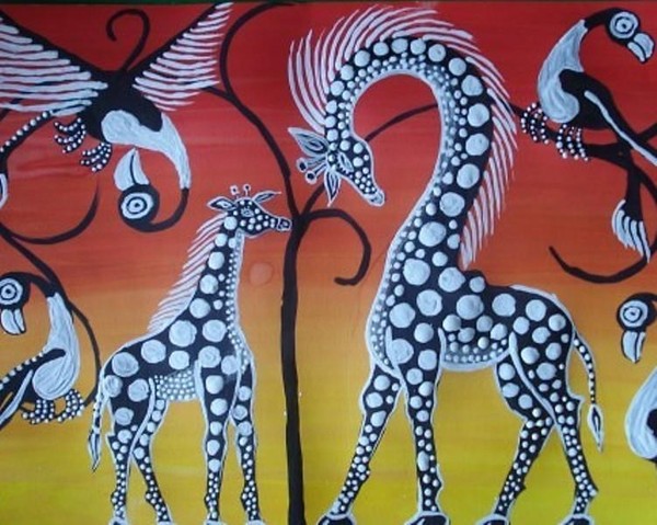 Мастер-класс «Весенний пейзаж в технике граттаж»