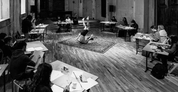 От звука к рисунку и танцу. Партитура движения. Саунд-арт инсталляция Rotor. Фотовыставка