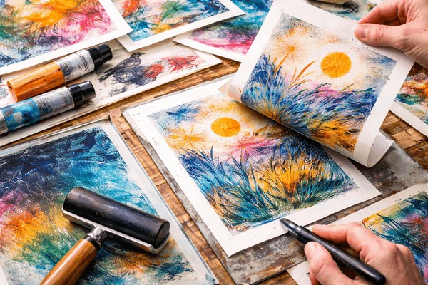 Мастер-класс по графике «Возможности монотипии»