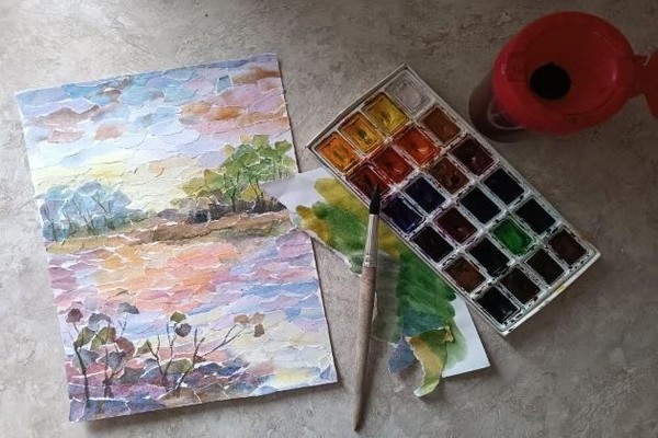 Мастер-класс «Природа Мордовии в технике обрывной аппликации»