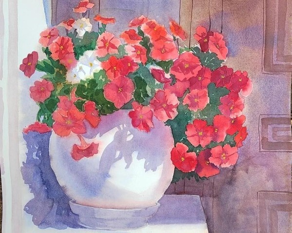 Мастер-класс по акварельной живописи «Петуния»