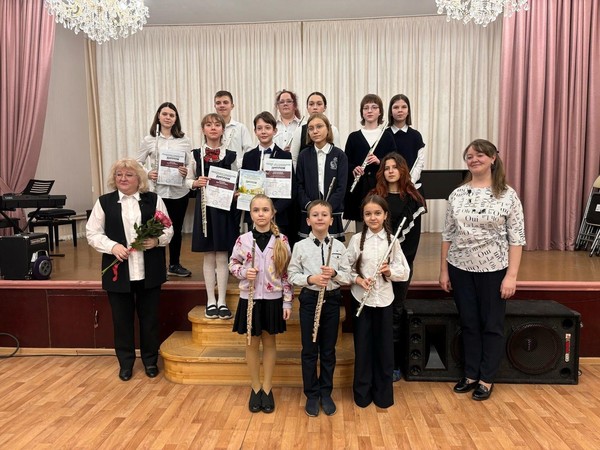 Отчетный концерт отдела духовых и ударных инструментов