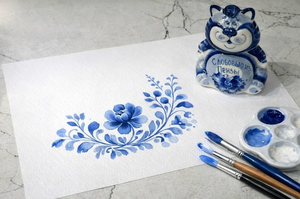 Мастер-класс «От узора к шедевру: мир гжели»