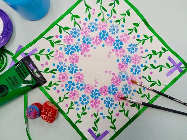 Мастер-класс «Весенняя поляна»