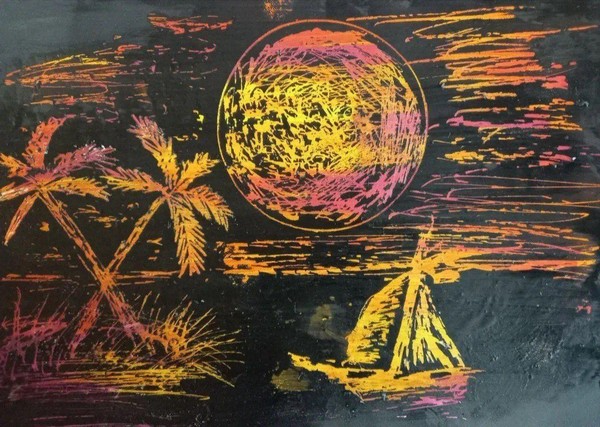 Мастер-класс «Пейзаж: открывая мир граттажа»