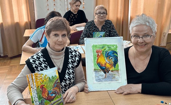 Занятие по декоративно-прикладному творчеству для пенсионеров