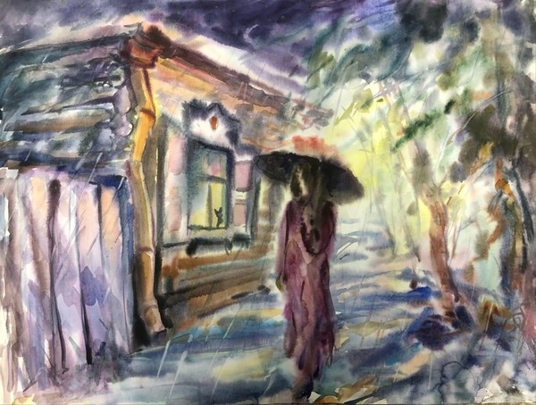 Мастер-класс «Прогулка под дождем»